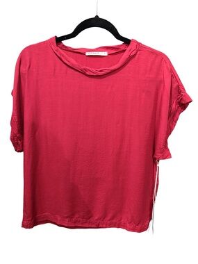 Stateside Raspberry-Pink Short Sleeve Relaxed Tee